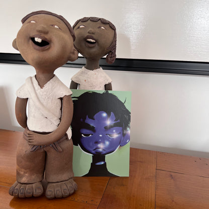 Carte M’AryCard avec video - NFC – design laura blue tennis