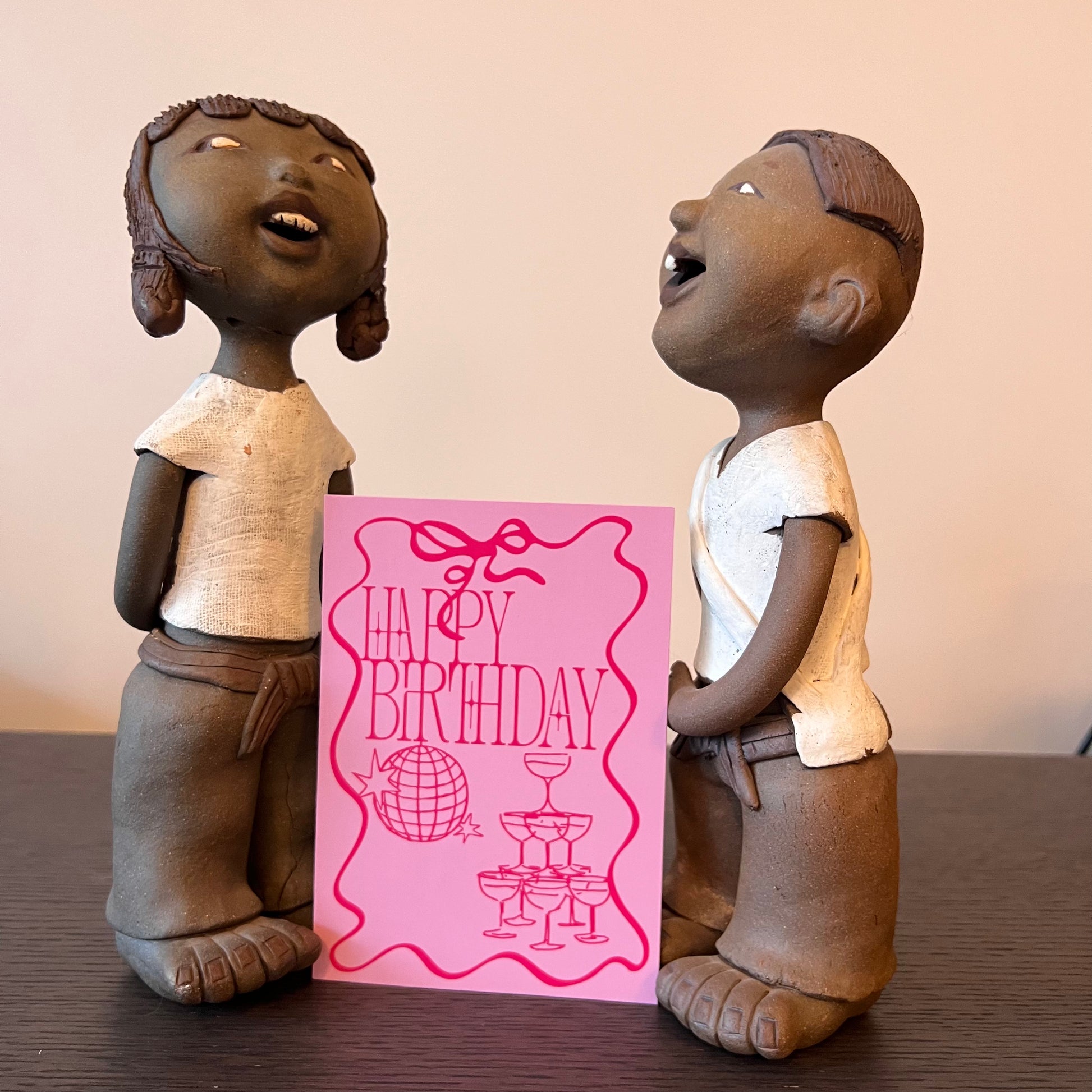 Carte Anniversaire M’AryCard avec video - NFC – design rose