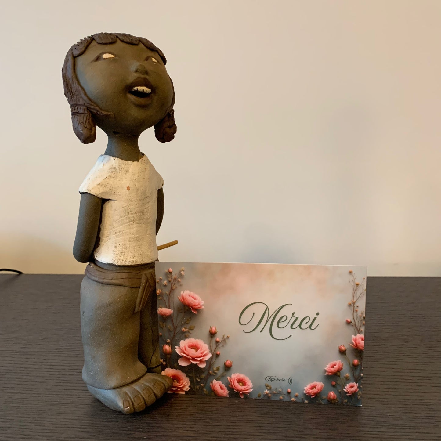 Carte Remerciement M’AryCard avec video - NFC - design ancien