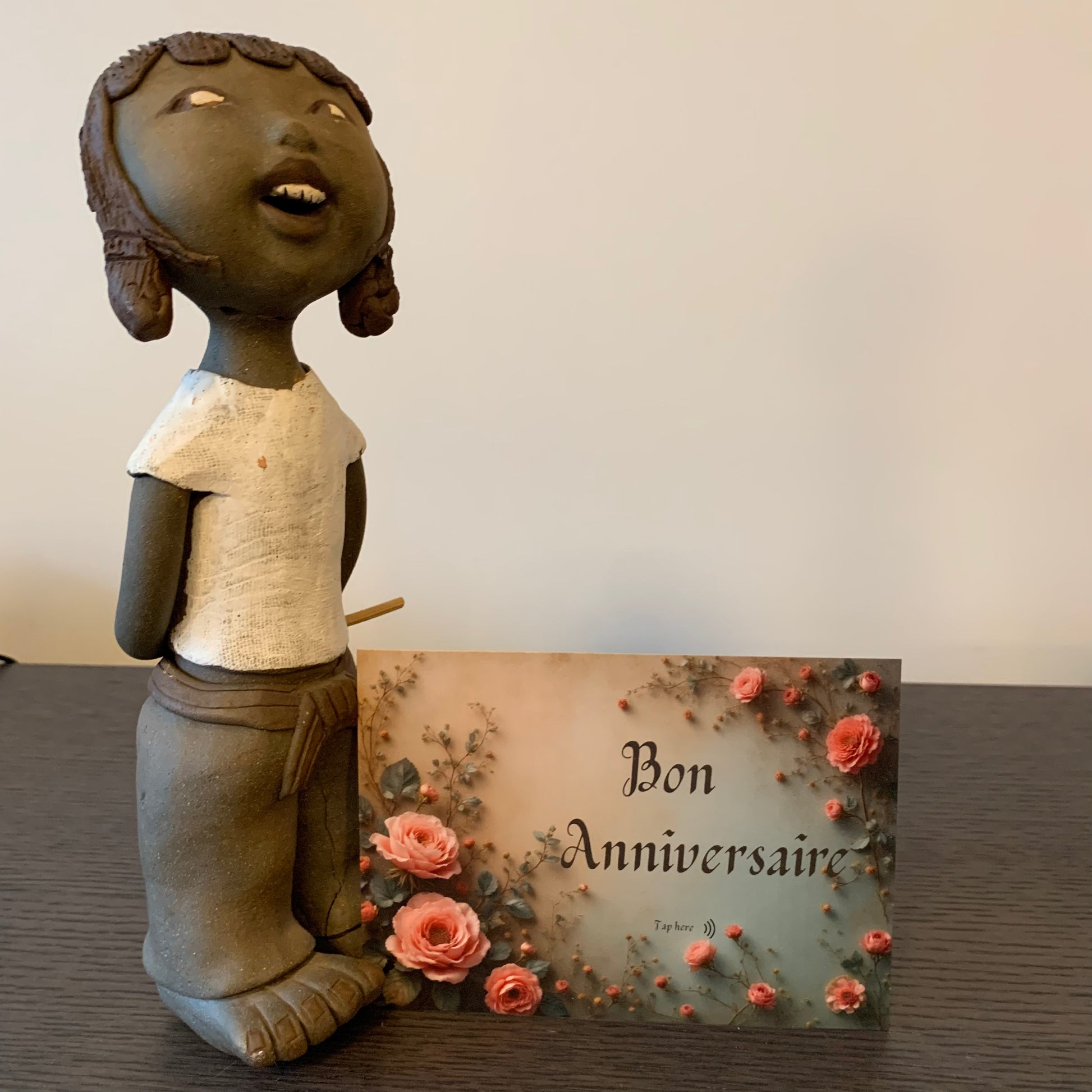 Carte Anniversaire M’AryCard avec video - NFC - design Ancien