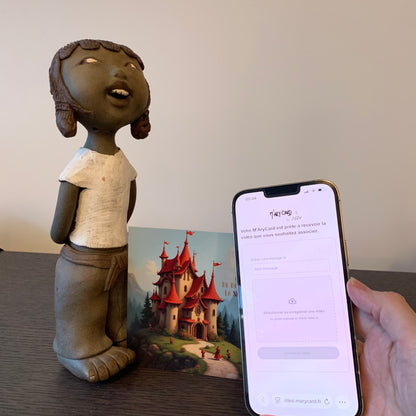 Carte M’AryCard avec video - NFC - design chateau