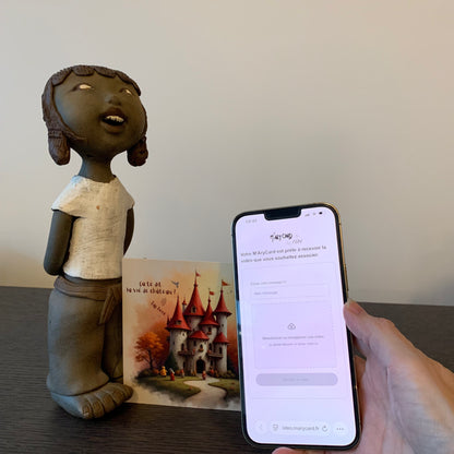 Carte M’AryCard avec video - NFC - design chateau