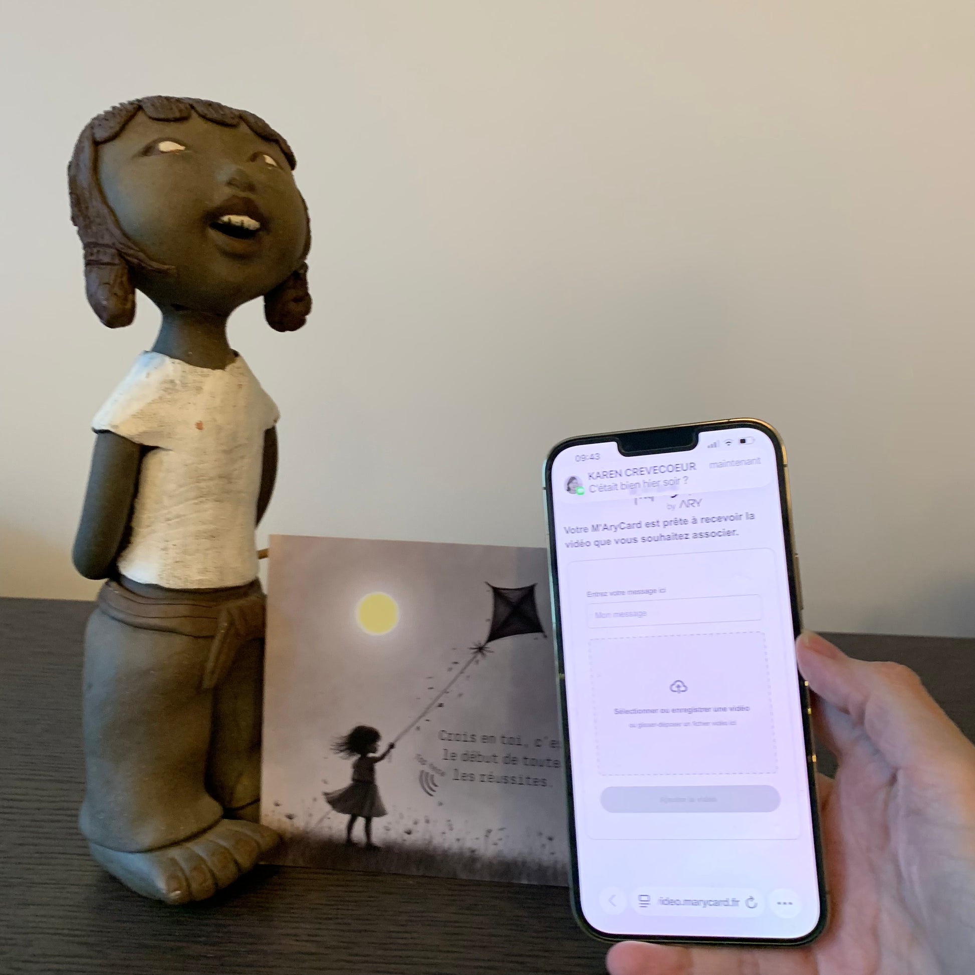 Carte M’AryCard avec video - NFC - design crois en toi