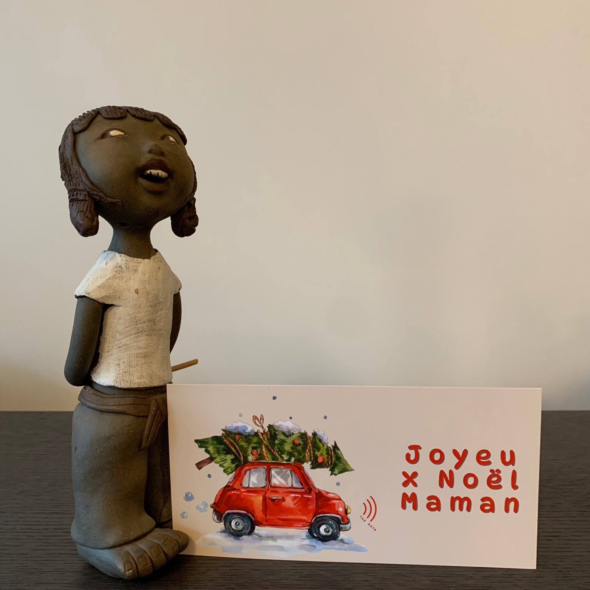 Carte Noel M’AryCard avec video - NFC - design Joyeux Noel maman