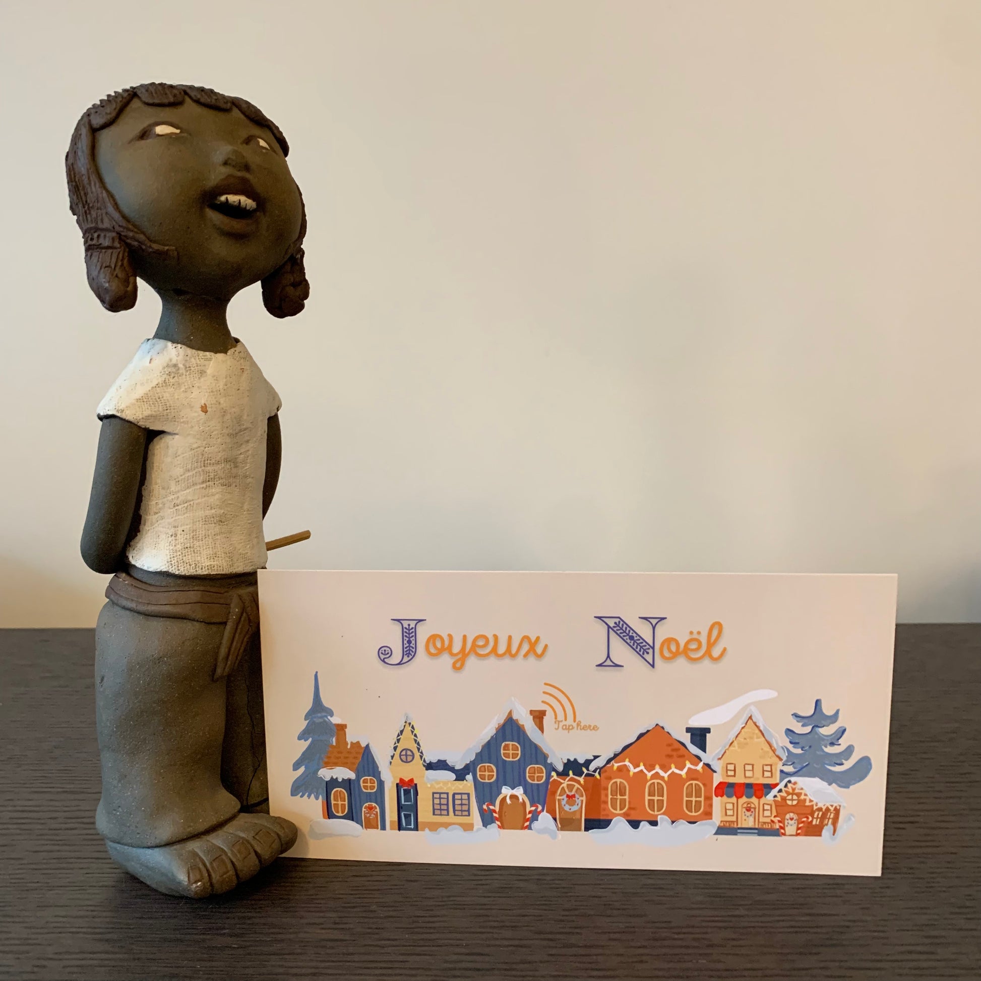 Carte Noel M’AryCard avec video - NFC - design Joyeux Noel