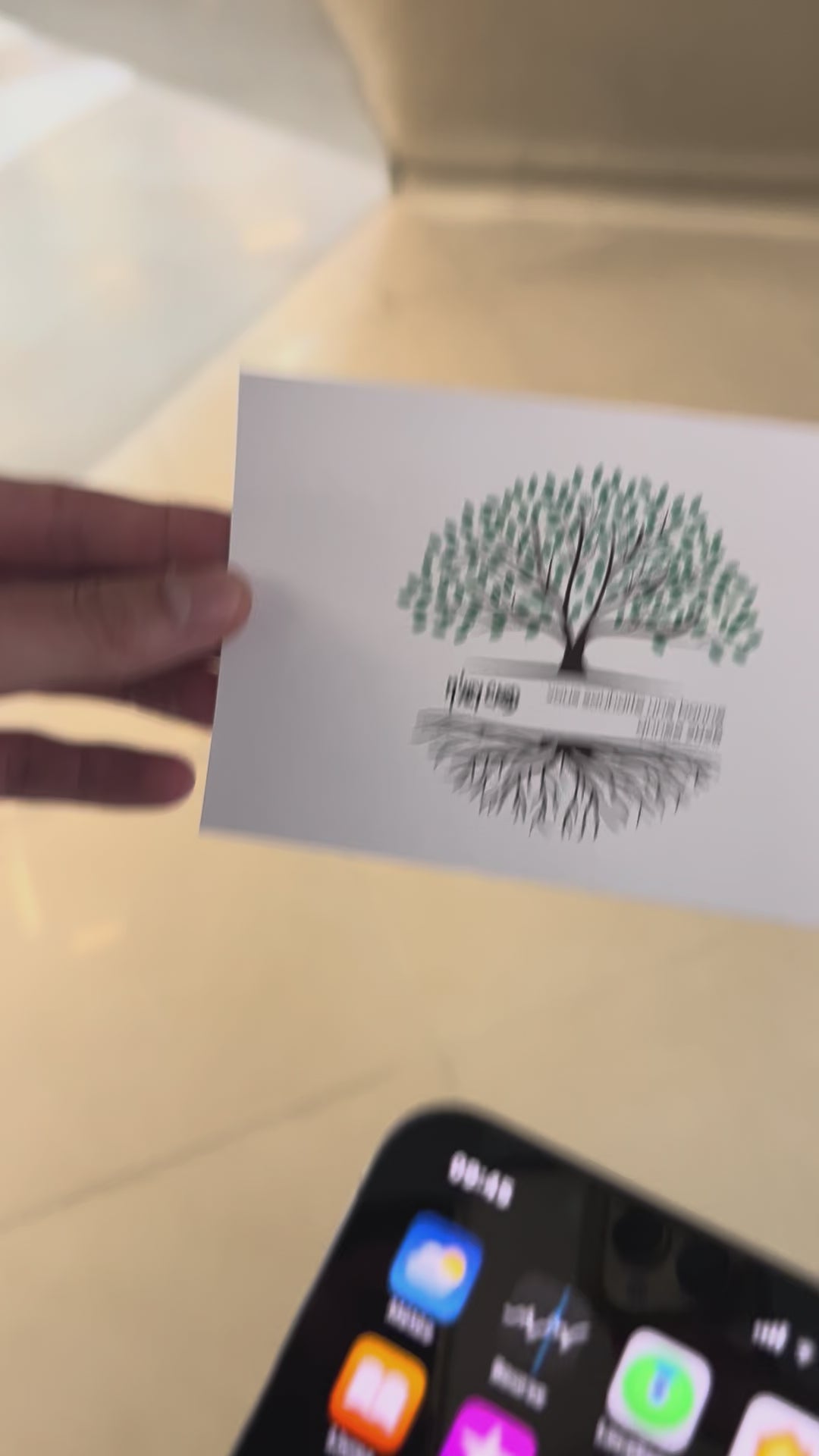 Démonstration carte de bonne année