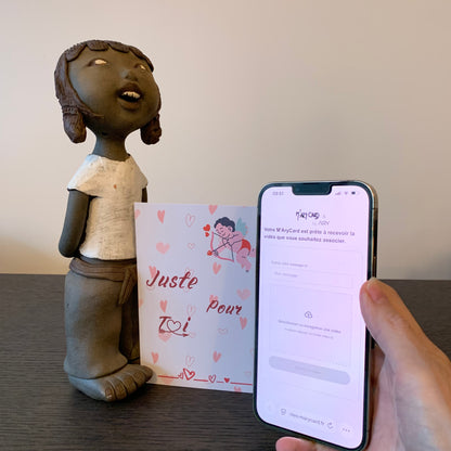 Carte M’AryCard avec video - NFC - design Shelly juste pour toi