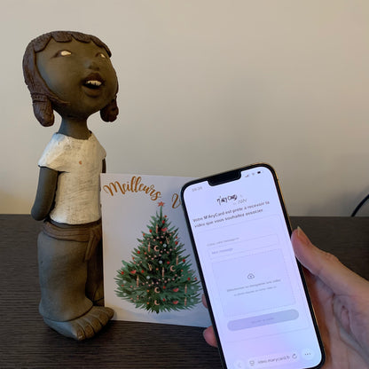 Carte Voeux M’AryCard avec video - NFC - design Shelly