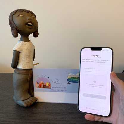 Carte Voyage M’AryCard avec video - NFC - design Souvenirs de mon voyage