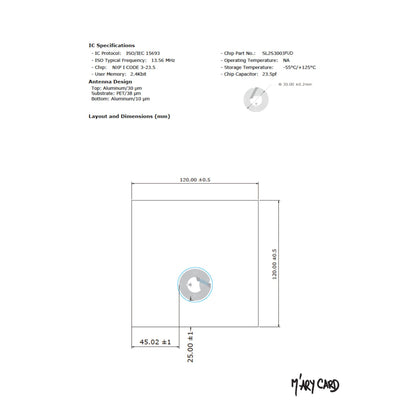 Cartes M'AryCard Spec Tag NFC