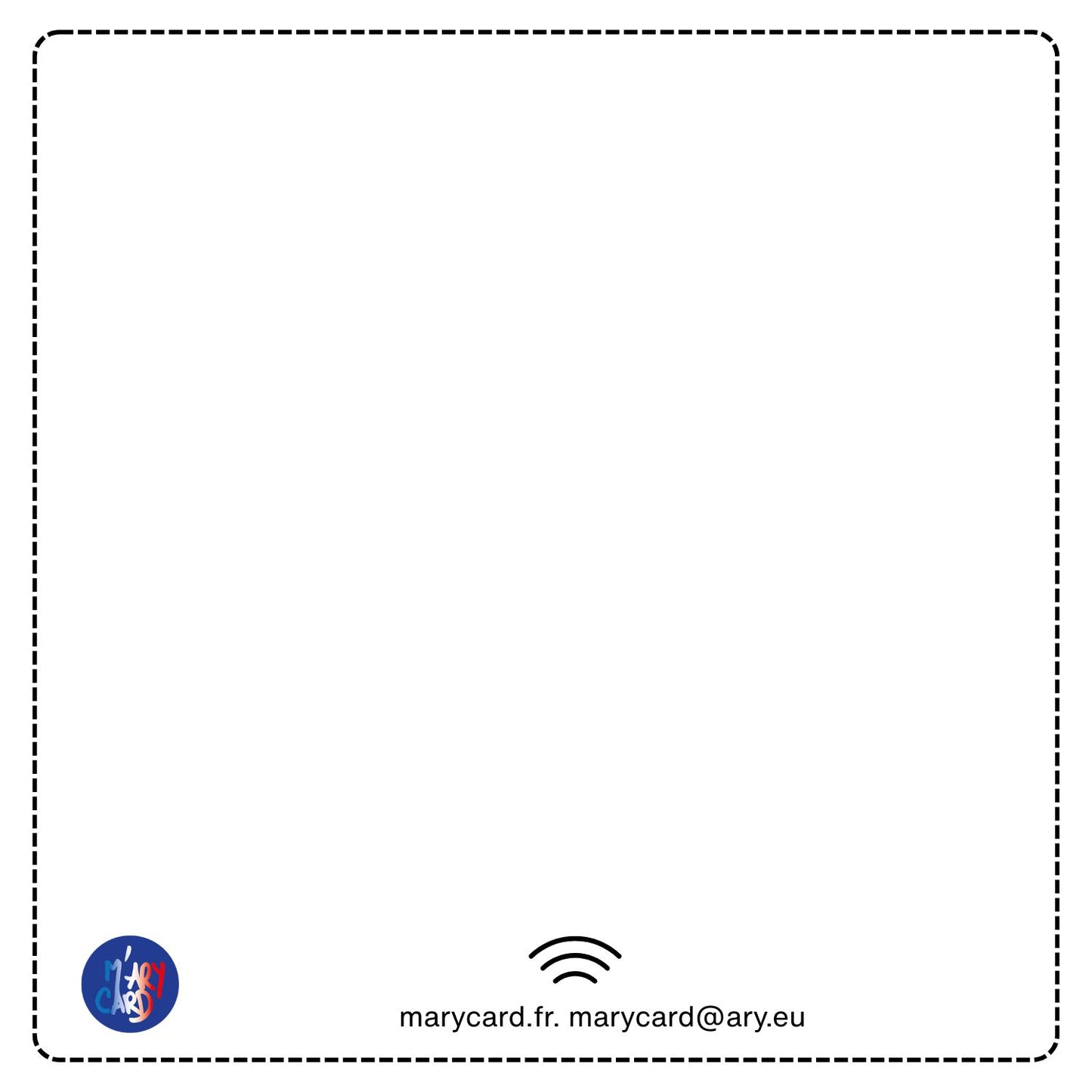 Carte M'AryCard avec video - NFC – design verso